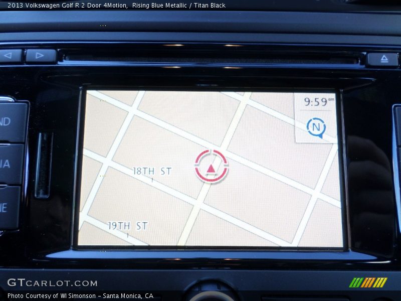 Rising Blue Metallic / Titan Black 2013 Volkswagen Golf R 2 Door 4Motion