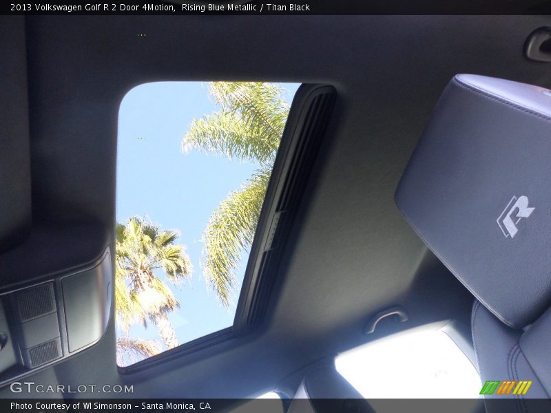 Rising Blue Metallic / Titan Black 2013 Volkswagen Golf R 2 Door 4Motion