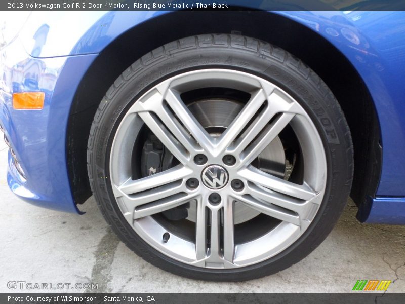 Rising Blue Metallic / Titan Black 2013 Volkswagen Golf R 2 Door 4Motion