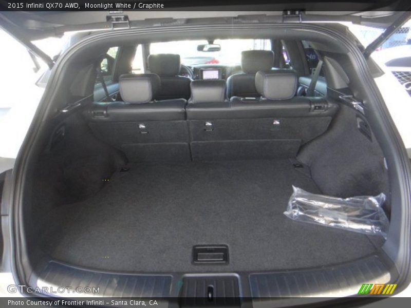 Moonlight White / Graphite 2015 Infiniti QX70 AWD