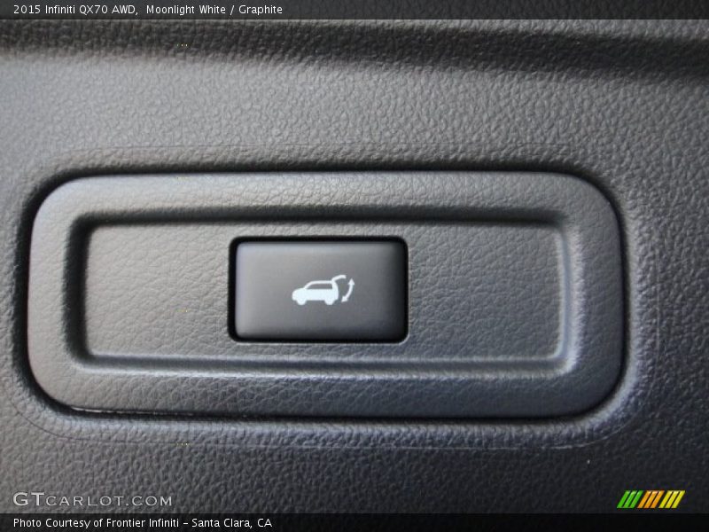 Moonlight White / Graphite 2015 Infiniti QX70 AWD