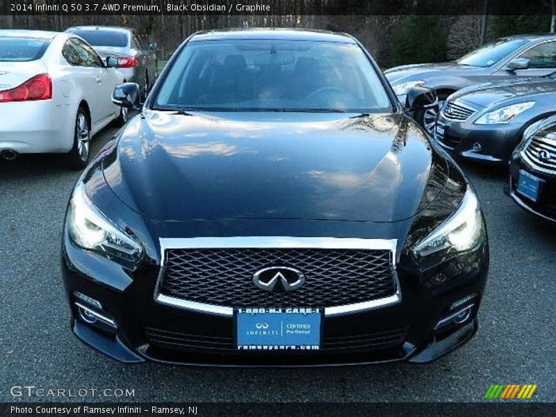 Black Obsidian / Graphite 2014 Infiniti Q 50 3.7 AWD Premium