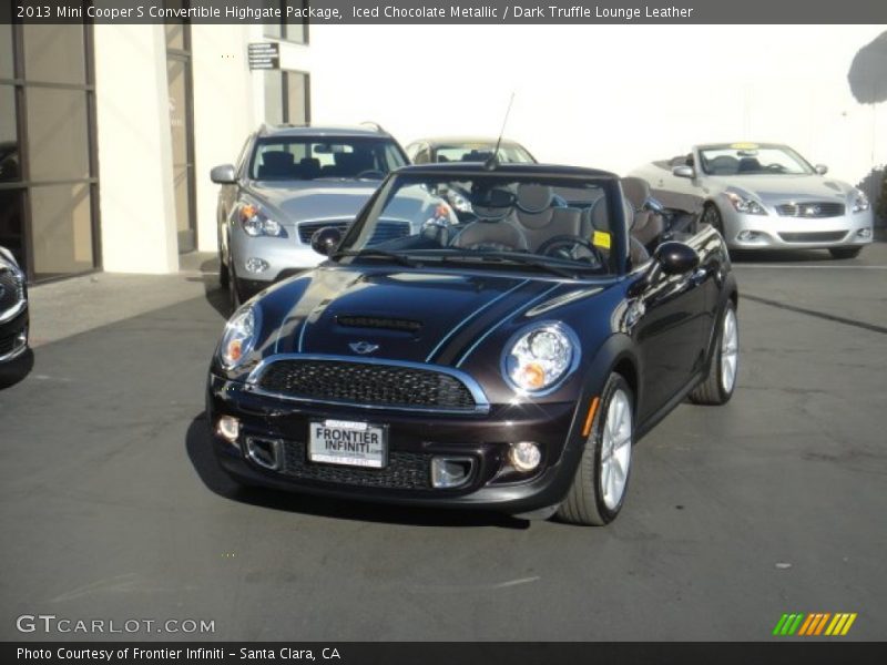 Iced Chocolate Metallic / Dark Truffle Lounge Leather 2013 Mini Cooper S Convertible Highgate Package