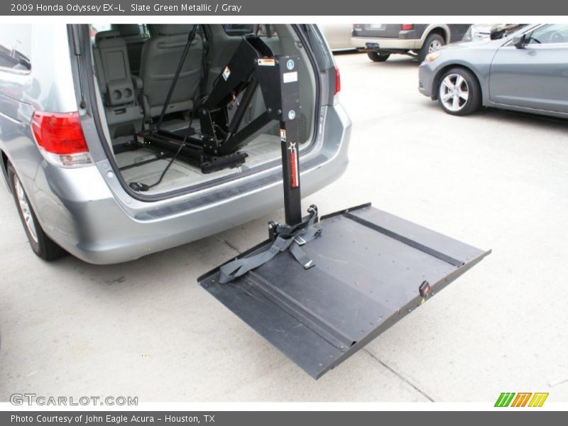 Slate Green Metallic / Gray 2009 Honda Odyssey EX-L