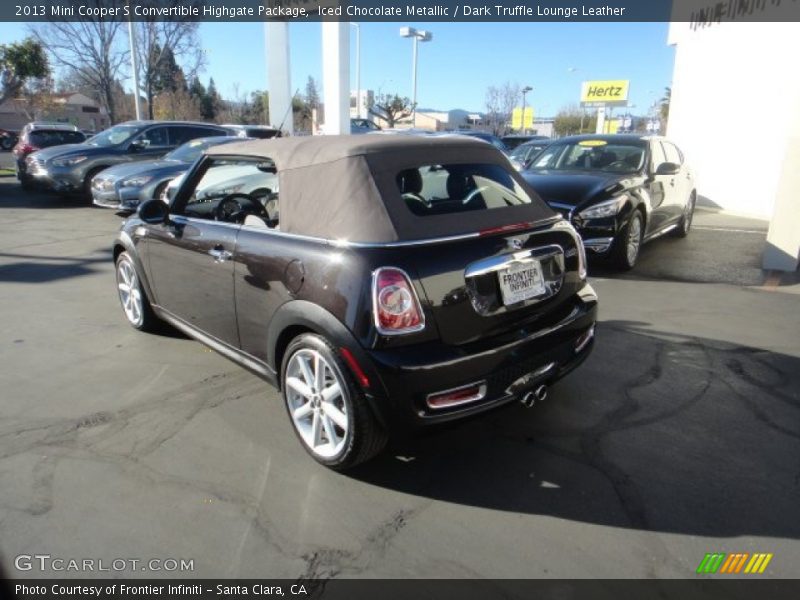 Iced Chocolate Metallic / Dark Truffle Lounge Leather 2013 Mini Cooper S Convertible Highgate Package