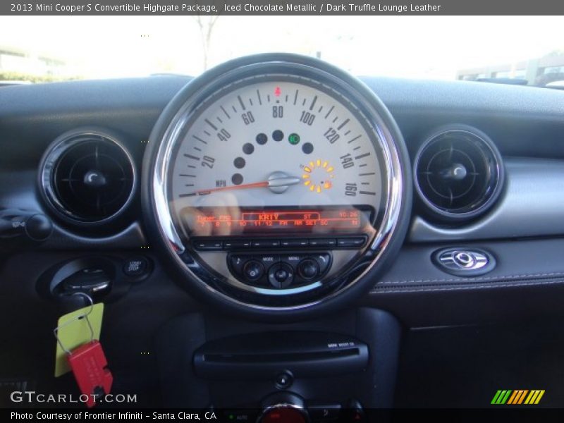 Iced Chocolate Metallic / Dark Truffle Lounge Leather 2013 Mini Cooper S Convertible Highgate Package