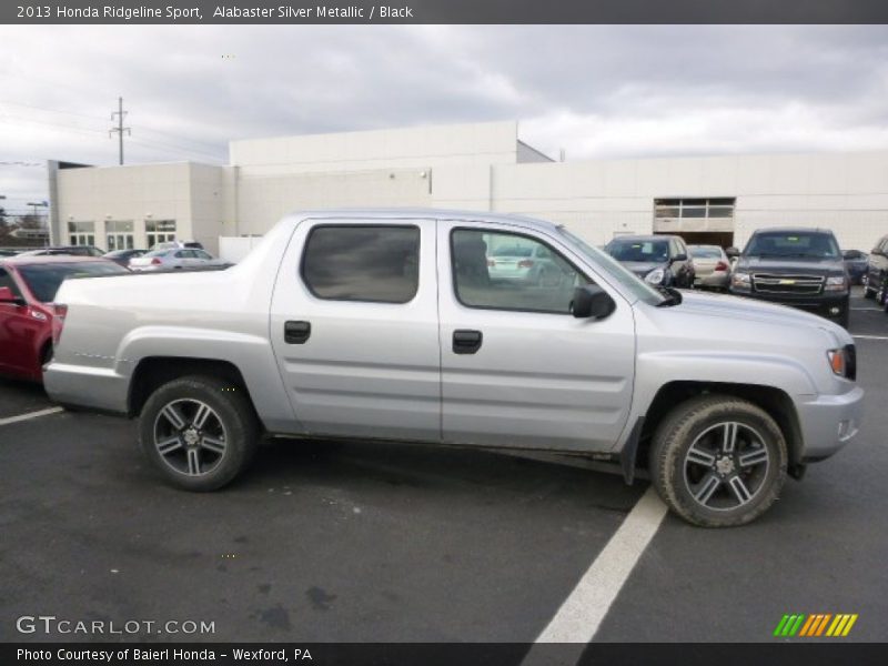 Alabaster Silver Metallic / Black 2013 Honda Ridgeline Sport