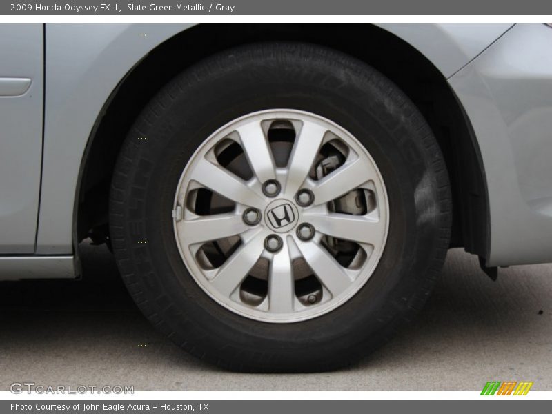 Slate Green Metallic / Gray 2009 Honda Odyssey EX-L