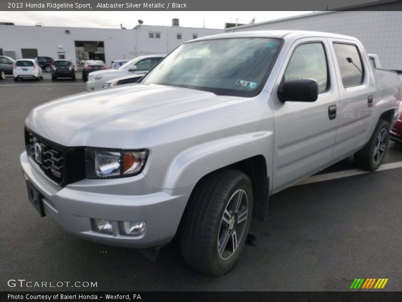 Alabaster Silver Metallic / Black 2013 Honda Ridgeline Sport