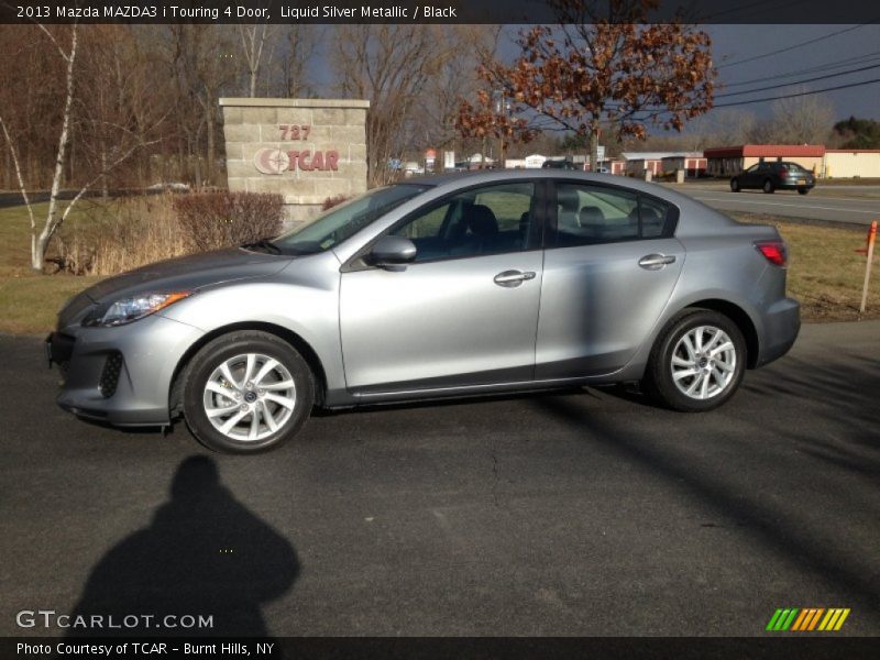 Liquid Silver Metallic / Black 2013 Mazda MAZDA3 i Touring 4 Door