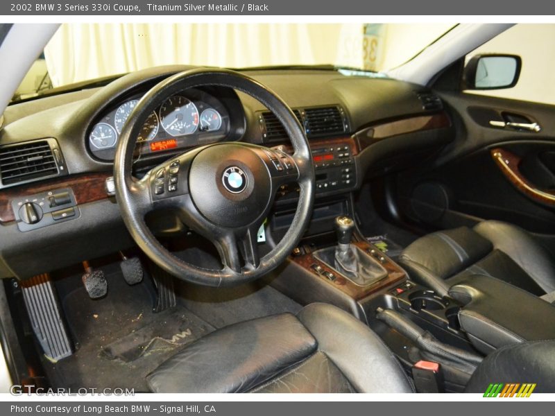 Titanium Silver Metallic / Black 2002 BMW 3 Series 330i Coupe