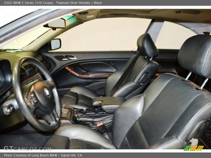 Titanium Silver Metallic / Black 2002 BMW 3 Series 330i Coupe
