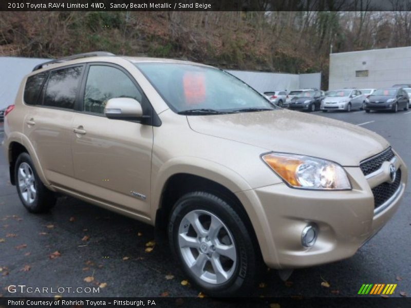 Sandy Beach Metallic / Sand Beige 2010 Toyota RAV4 Limited 4WD