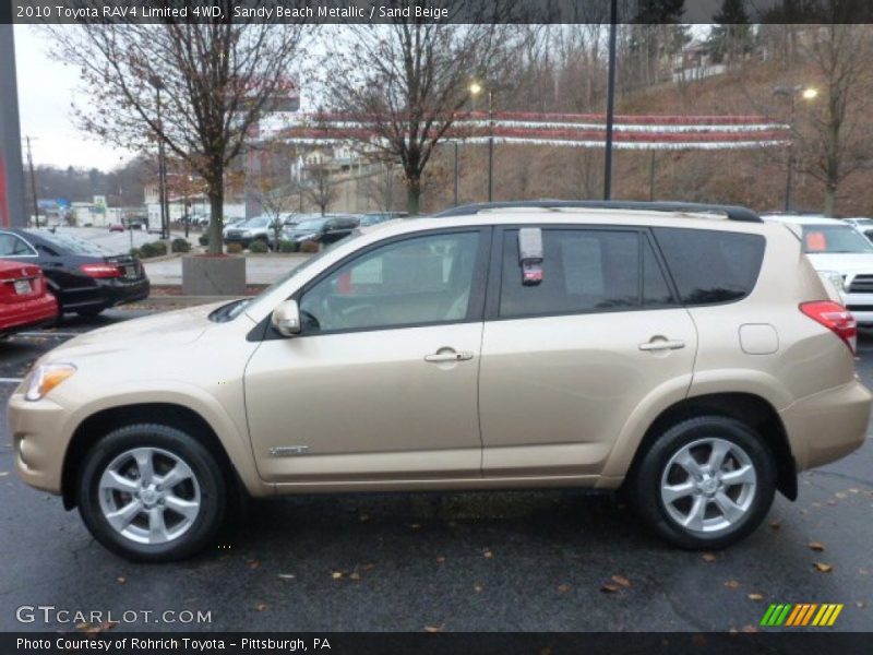 Sandy Beach Metallic / Sand Beige 2010 Toyota RAV4 Limited 4WD