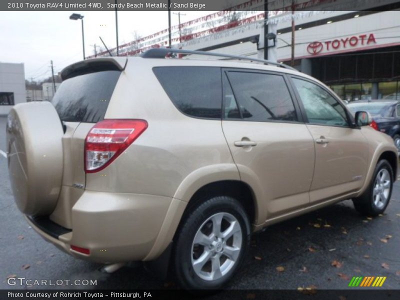 Sandy Beach Metallic / Sand Beige 2010 Toyota RAV4 Limited 4WD