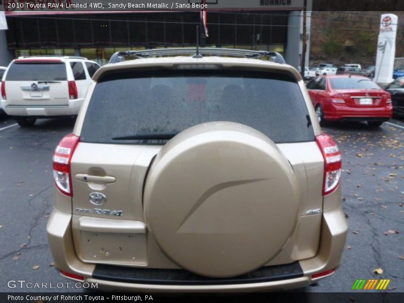 Sandy Beach Metallic / Sand Beige 2010 Toyota RAV4 Limited 4WD