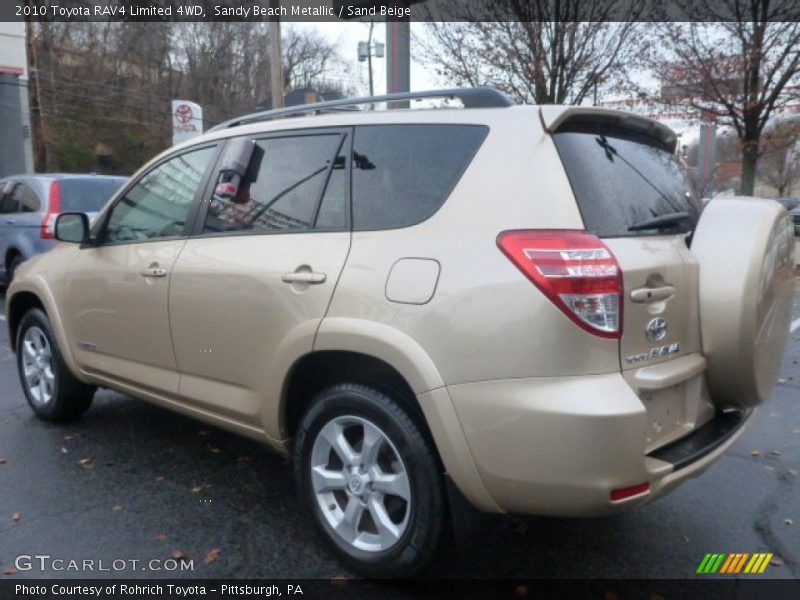 Sandy Beach Metallic / Sand Beige 2010 Toyota RAV4 Limited 4WD