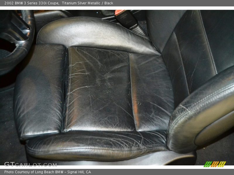 Titanium Silver Metallic / Black 2002 BMW 3 Series 330i Coupe