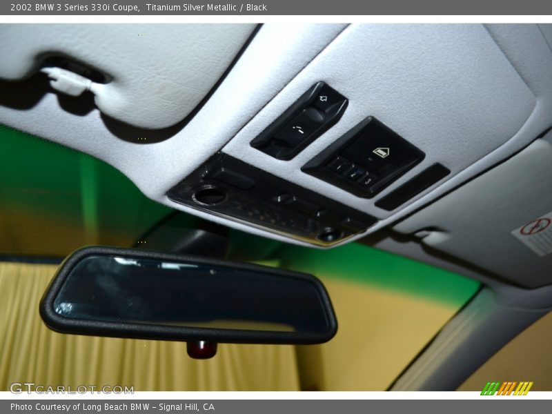 Titanium Silver Metallic / Black 2002 BMW 3 Series 330i Coupe