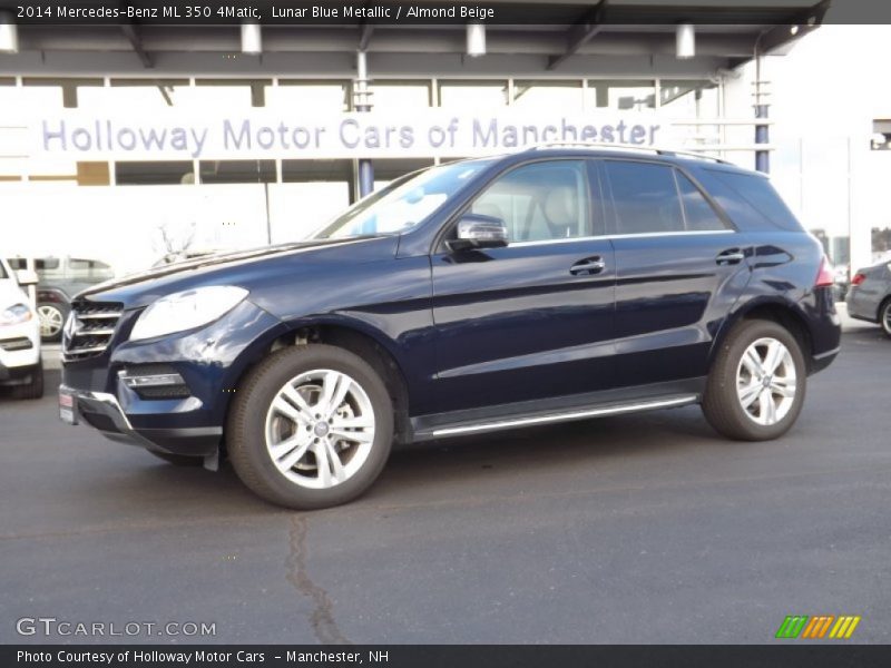 Lunar Blue Metallic / Almond Beige 2014 Mercedes-Benz ML 350 4Matic