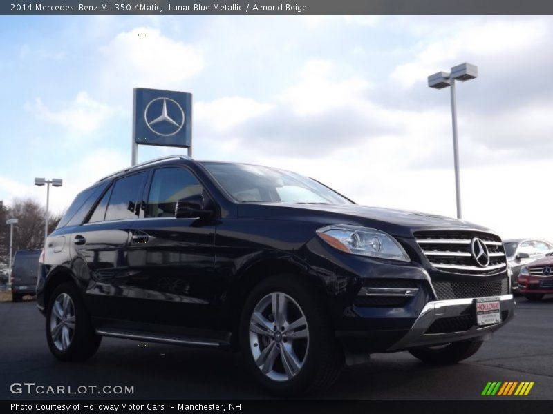 Lunar Blue Metallic / Almond Beige 2014 Mercedes-Benz ML 350 4Matic