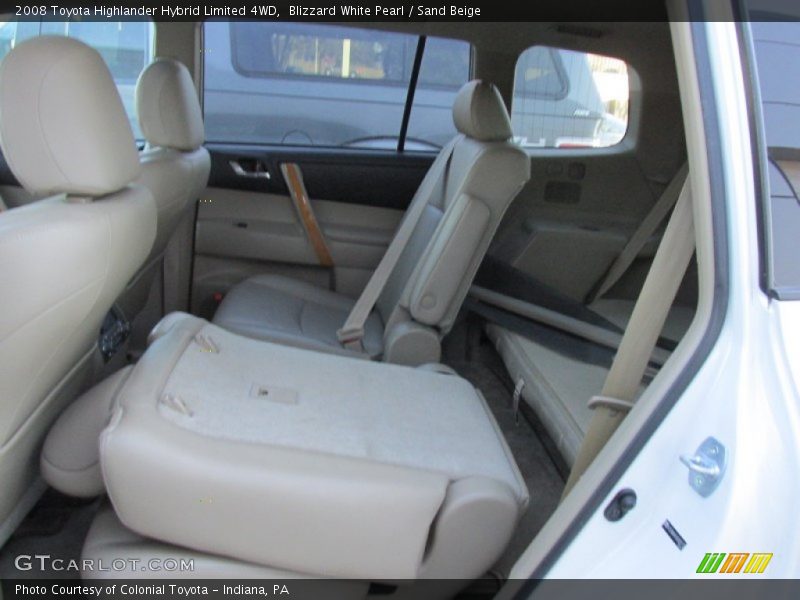 Blizzard White Pearl / Sand Beige 2008 Toyota Highlander Hybrid Limited 4WD