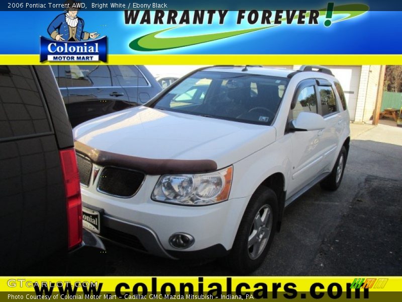 Bright White / Ebony Black 2006 Pontiac Torrent AWD