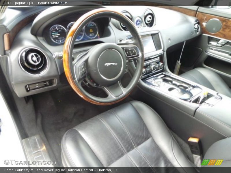 Polaris White / Jet 2012 Jaguar XJ XJ