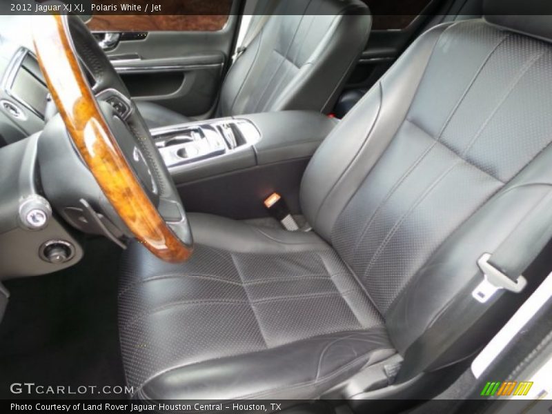 Polaris White / Jet 2012 Jaguar XJ XJ