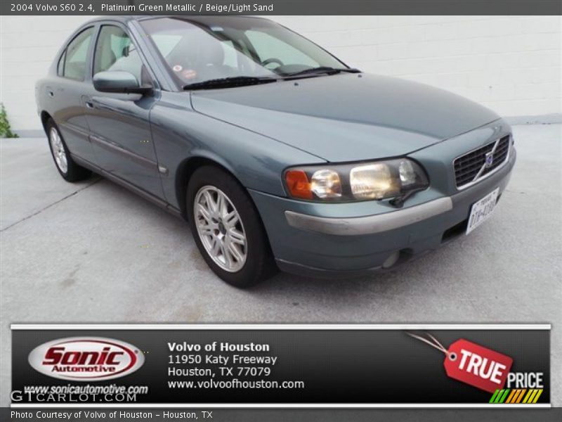 Platinum Green Metallic / Beige/Light Sand 2004 Volvo S60 2.4