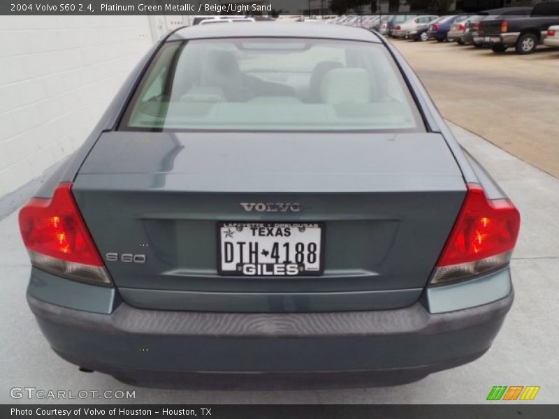 Platinum Green Metallic / Beige/Light Sand 2004 Volvo S60 2.4