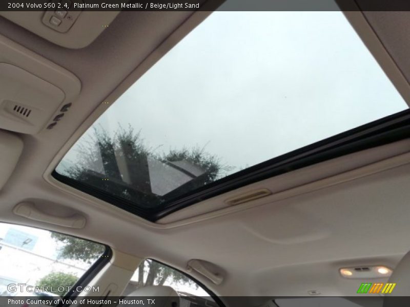 Platinum Green Metallic / Beige/Light Sand 2004 Volvo S60 2.4