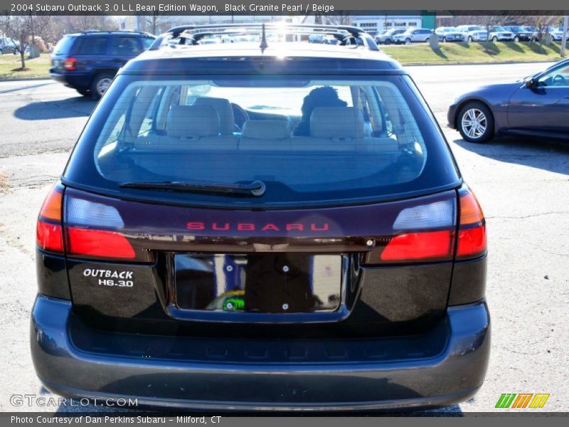 Black Granite Pearl / Beige 2004 Subaru Outback 3.0 L.L.Bean Edition Wagon