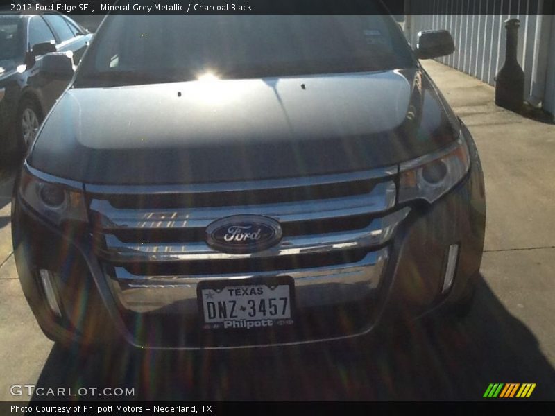 Mineral Grey Metallic / Charcoal Black 2012 Ford Edge SEL