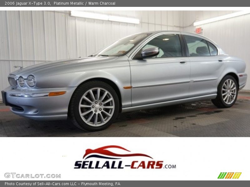 Platinum Metallic / Warm Charcoal 2006 Jaguar X-Type 3.0