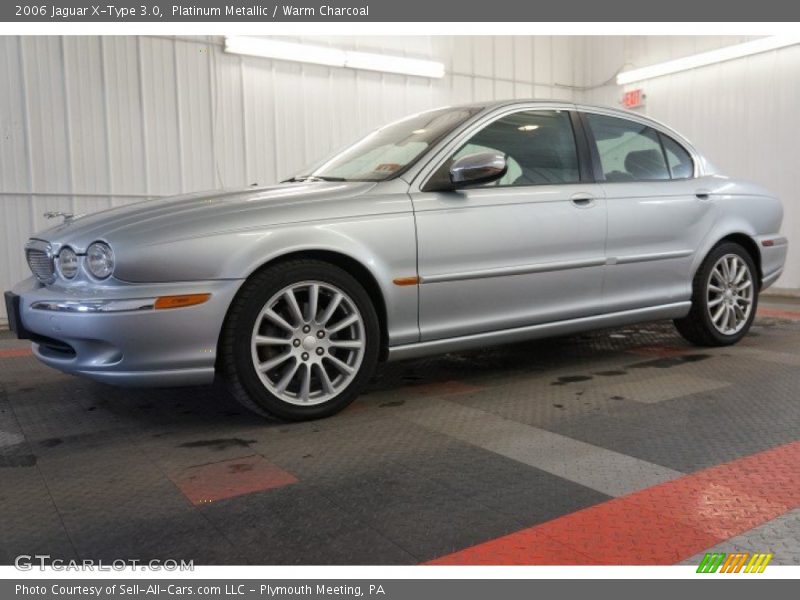 Platinum Metallic / Warm Charcoal 2006 Jaguar X-Type 3.0