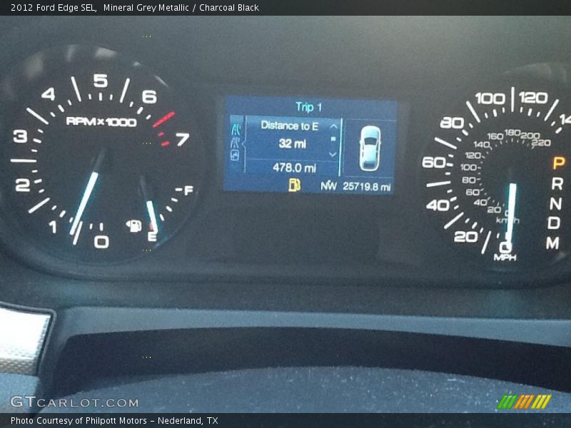 Mineral Grey Metallic / Charcoal Black 2012 Ford Edge SEL