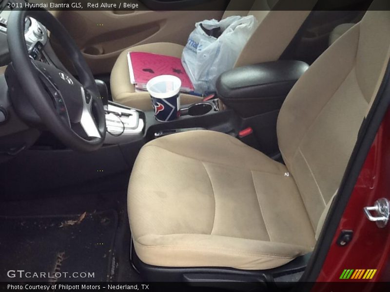 Red Allure / Beige 2011 Hyundai Elantra GLS