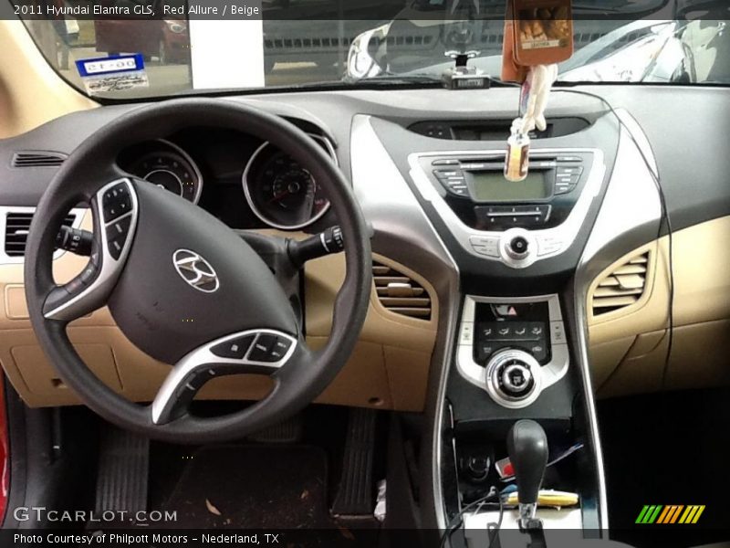 Red Allure / Beige 2011 Hyundai Elantra GLS