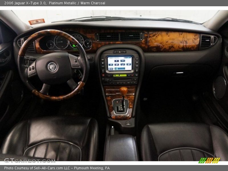 Platinum Metallic / Warm Charcoal 2006 Jaguar X-Type 3.0