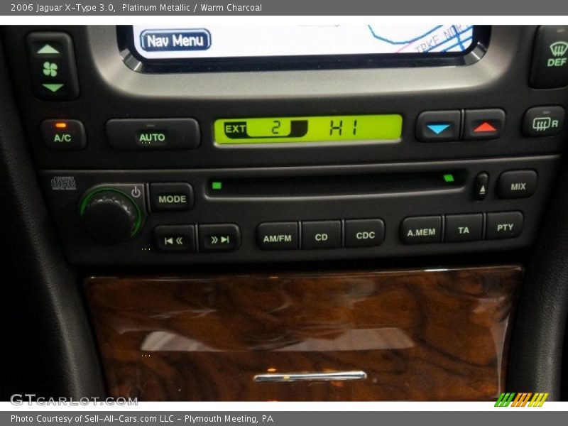 Platinum Metallic / Warm Charcoal 2006 Jaguar X-Type 3.0
