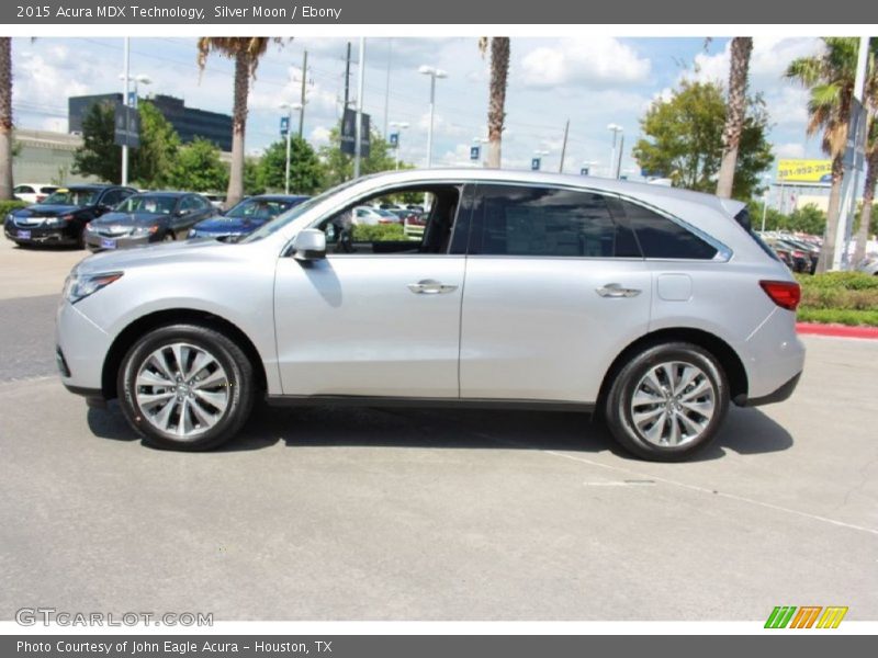 Silver Moon / Ebony 2015 Acura MDX Technology