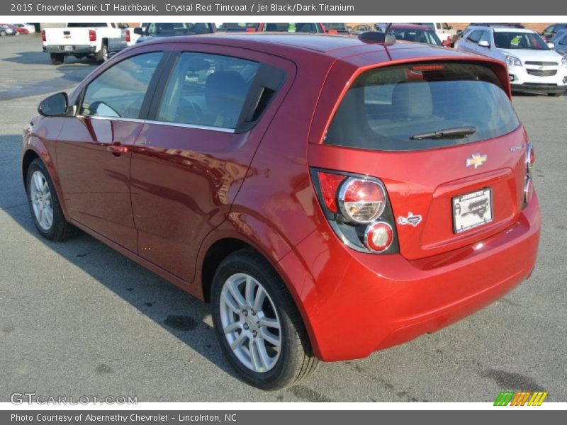 Crystal Red Tintcoat / Jet Black/Dark Titanium 2015 Chevrolet Sonic LT Hatchback