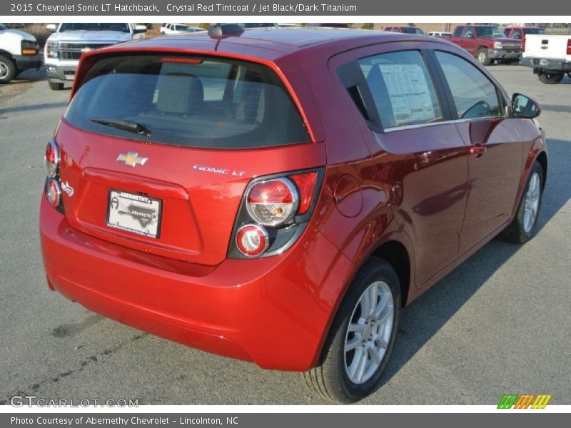 Crystal Red Tintcoat / Jet Black/Dark Titanium 2015 Chevrolet Sonic LT Hatchback