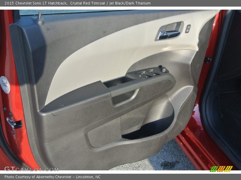 Crystal Red Tintcoat / Jet Black/Dark Titanium 2015 Chevrolet Sonic LT Hatchback