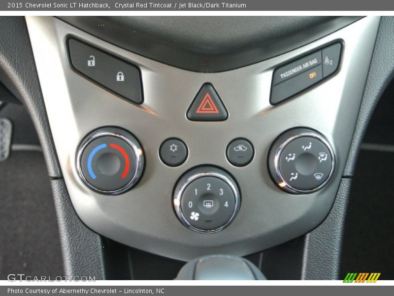 Crystal Red Tintcoat / Jet Black/Dark Titanium 2015 Chevrolet Sonic LT Hatchback