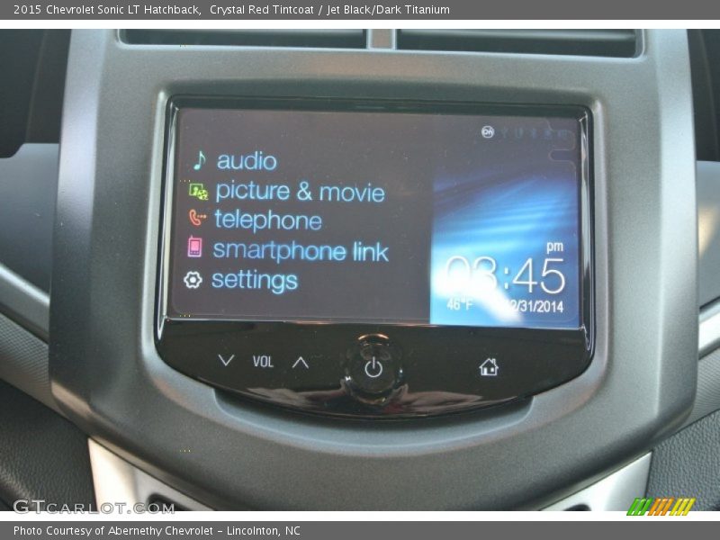Crystal Red Tintcoat / Jet Black/Dark Titanium 2015 Chevrolet Sonic LT Hatchback