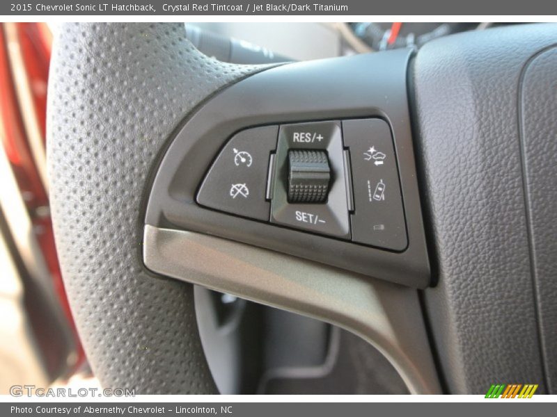 Crystal Red Tintcoat / Jet Black/Dark Titanium 2015 Chevrolet Sonic LT Hatchback