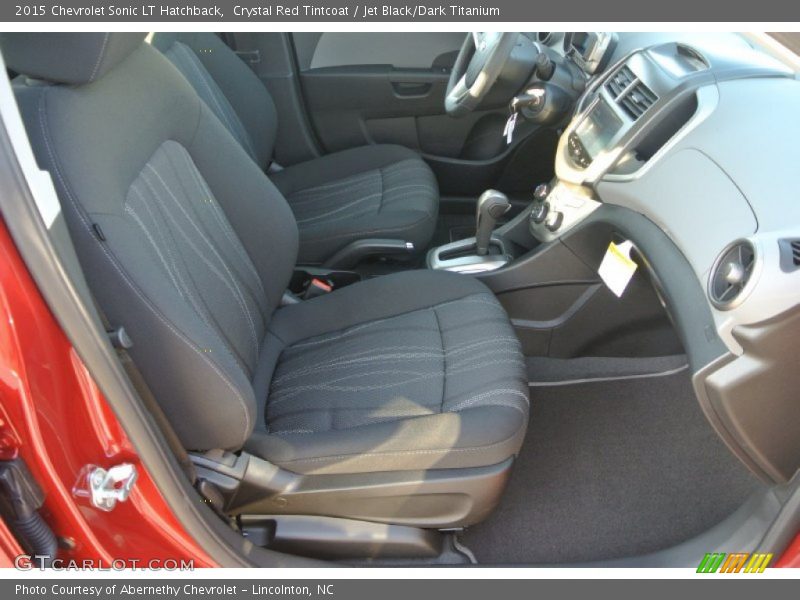 Crystal Red Tintcoat / Jet Black/Dark Titanium 2015 Chevrolet Sonic LT Hatchback