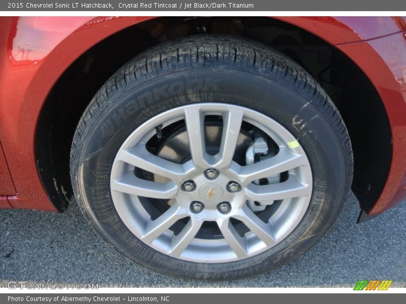 Crystal Red Tintcoat / Jet Black/Dark Titanium 2015 Chevrolet Sonic LT Hatchback